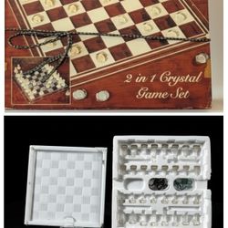 IN 1, CHECKERS /

CHESS IMPERIAL CRYSTAL GAME SET