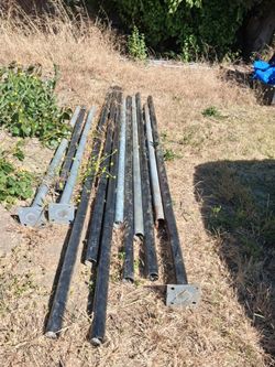 2 3/8 Post 12 of them 3 with flanges