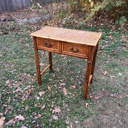 bamboo writing desk / console table