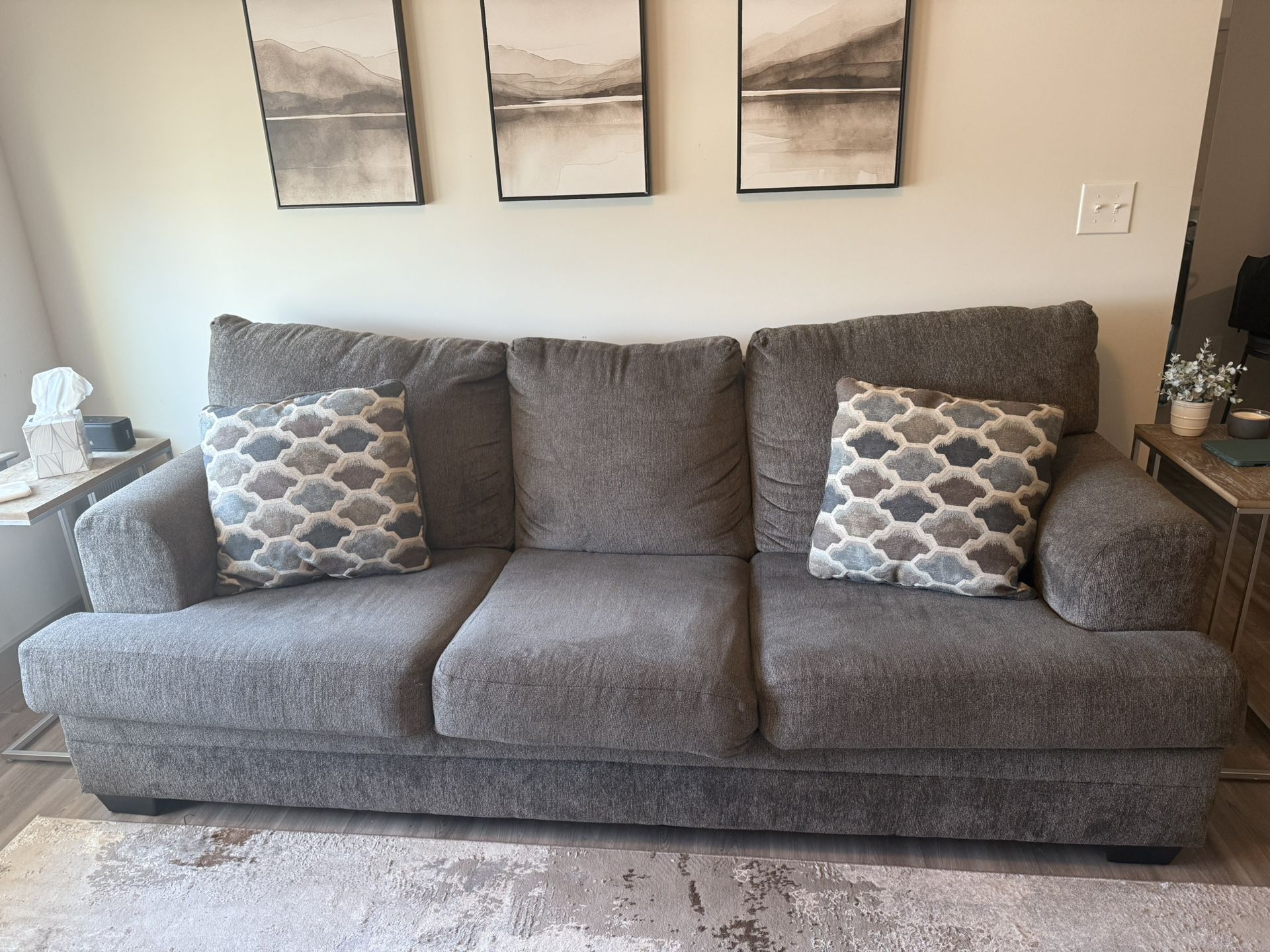 Couch - Stonemade Sofa by Ashley furniture (Nutmeg)