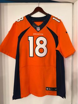 Denver Bronco Peyton Manning players on field jersey heavyweight Men’s Large