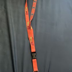 Dragon Ball Z themed polyester lanyard with a metal clasp and a safety breakaway buckle