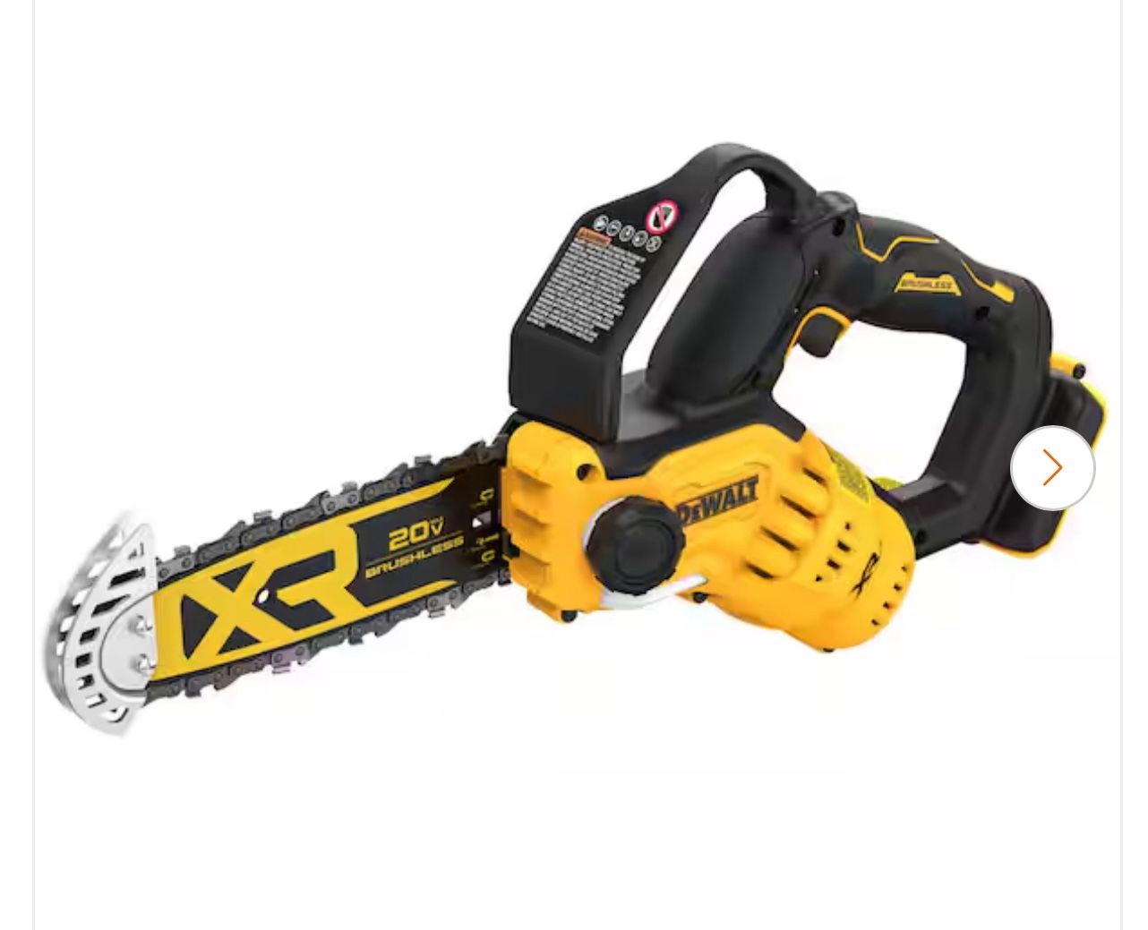 Dewalt Pruning Chainsaw 8in 20v Tool -only