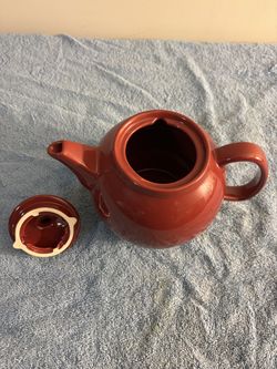 A Vintage Chantal red stoneware teapot
