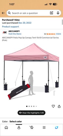 Pink Canopy Tent