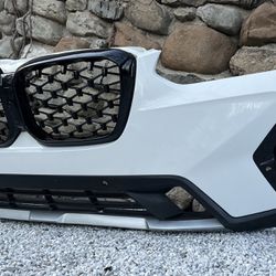 ✅ 🔥 ORIGINAL BMW X3 X4 G01 2022 2023 FRONT BUMPER WHITE OEM + LOWER VALANCE + REFLECTORS + RADIATOR GRILLES