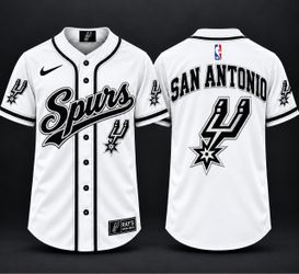 San Antonio Spurs Custom Baseball Jersey