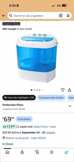 Portable Mini Twin Tub Washing Machine