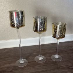 Glass Candle Holders