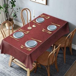 Polytable Tablecloth for Rectangle  Thanksgiving Tablecloth Wrinkle Free Anti-Fading Tablecloths Washable Table Cover


