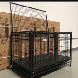 Dog Pet Cage Kennel Size 43” Medium New In Box