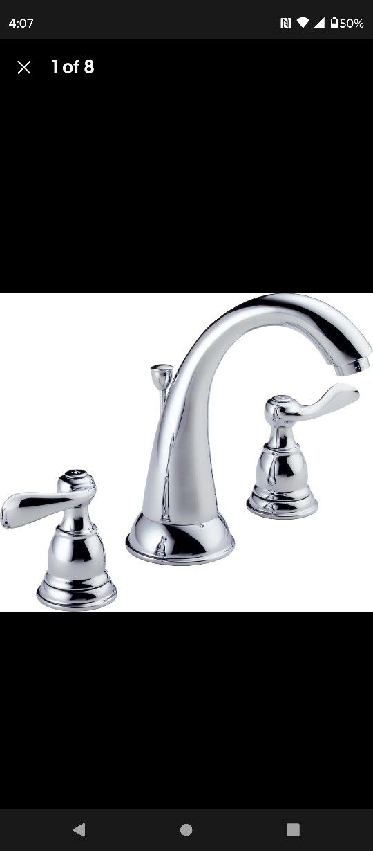 Delta B3596LF Windmere Widespread Bathroom Faucet 6.8