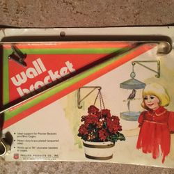 Vintage MCM Philips 66 Products Heavy Duty Brass Wall Bracket