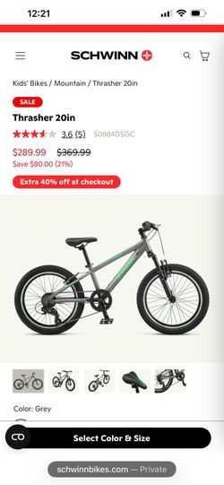 Trasher 20in bike