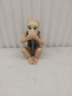 Vintage Ceramic Monkey Figurine