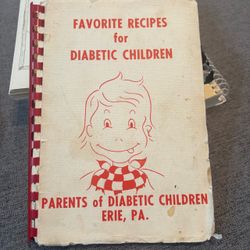 1976 Favorite Recipes Book for Diabetic Children
