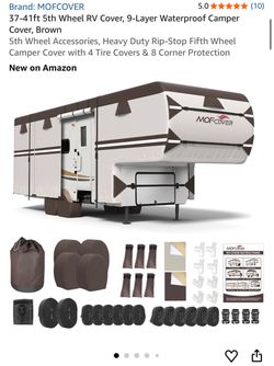 MOFCOVER 37-41ft 5th Wheel RV Cover Brown