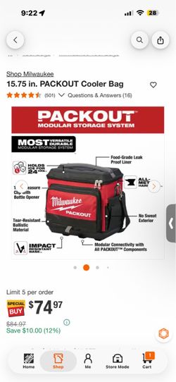 Milwaukee Tools Packout Cooler