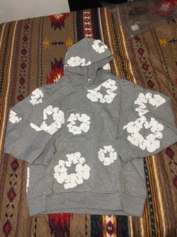 Grey denim tear jacket
