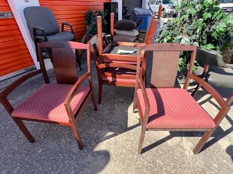 (8) Wooden Accent Chairs – For Sale $15ea