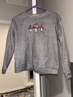 grey long sleeve top