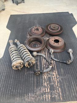 Brake rotors, control arms