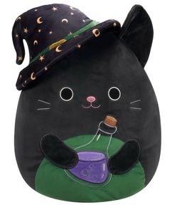 New Squishmallows Cleo the Cat Holding Poition 16 Inch Plush Halloween
