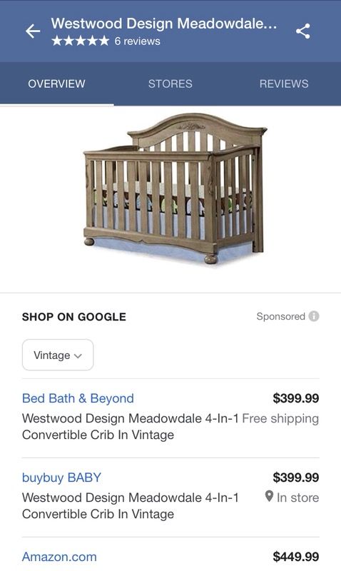 Westwood meadowdale clearance crib