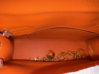 Orange mini crossbody bag