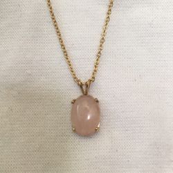 Rose quartz necklace