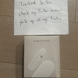 Google TV Streamer 4K 32GB w/ Voice Remote, Porcelain- GA05662-US - NEW, SEALED
