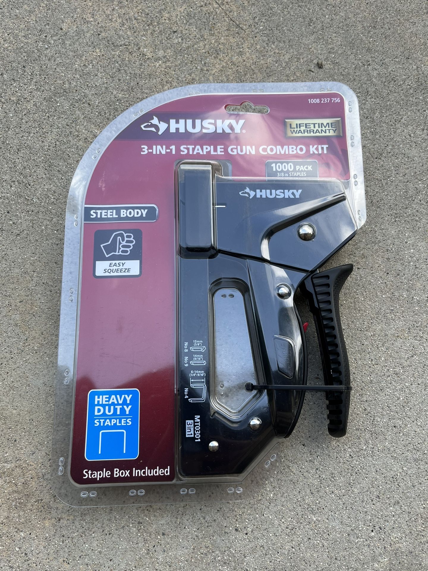 Husky 3-in-1 Staple Gun Kit