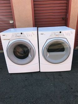 gas kenmore brand washer and dryer set 3 months warranty delivery and installation
