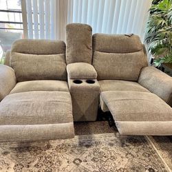 Sofa Love Seat 2 Seater Motorized Recliner