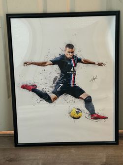 Mbappé & Messi Framed 22x28 Prints