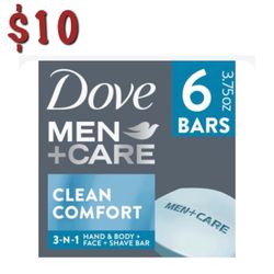 Dove Men+Care Clean Comfort Soap 6-Pack