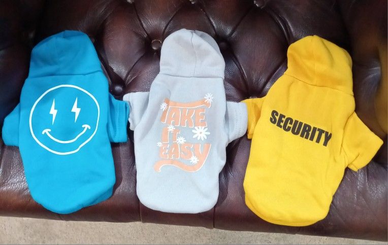 XS Dog Hoodies - New!
