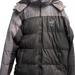 Beverly Hills Polo Club Quilted Puffer Mens  Hooded Jacket