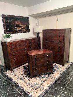 Delivery Extra - 3 Pieces Bedroom Set (Chest, Dresser & Nightstand)