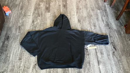 Essentials Black Hoodie XL Oversized Fit