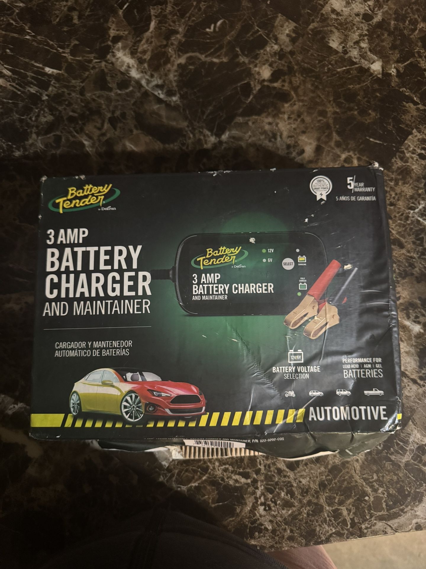 New car battery charger and maintainer