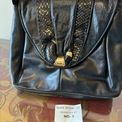 Dramatic Price Drop For Vintage Never Used High Quality Lambskin Leather (smooth and textured) , Leather And Suede-lined Crossbody/Shoulder Strap Bag