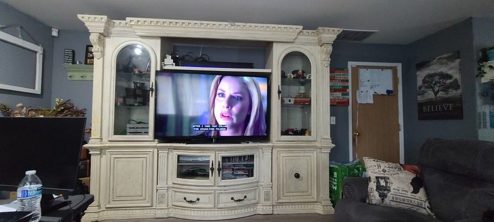Athens Style Wall Unit Entertainment Center