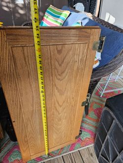 Cabinet doors with hinges