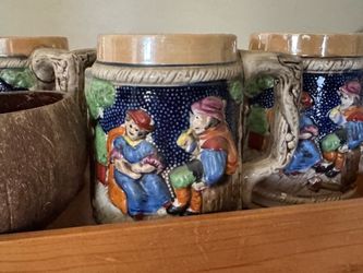 Novelty glasses, beer mugs made in Japan