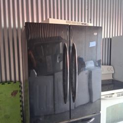 Double Door Bottom Freezer Maytag Black Refrigerator