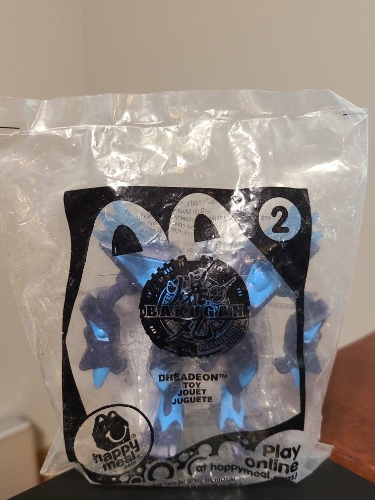Dreadeon Toy Blue Bakugan #2 McDonalds 2011 - NEW/Sealed