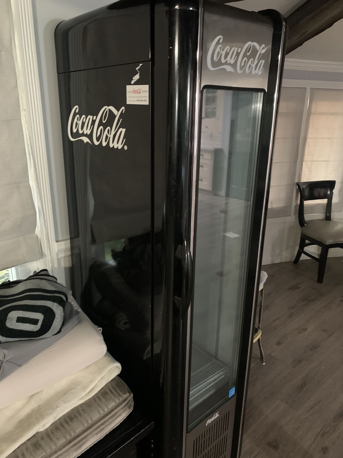 Coca Cola Refrigerator! Rare & Modern. Works Good.. 42 degrees cold