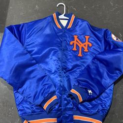 Mets Starter Satin Bomber Jacket Vintage 