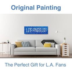 Hand Painted - Original Los Angeles Painting - L.A. Dodgers